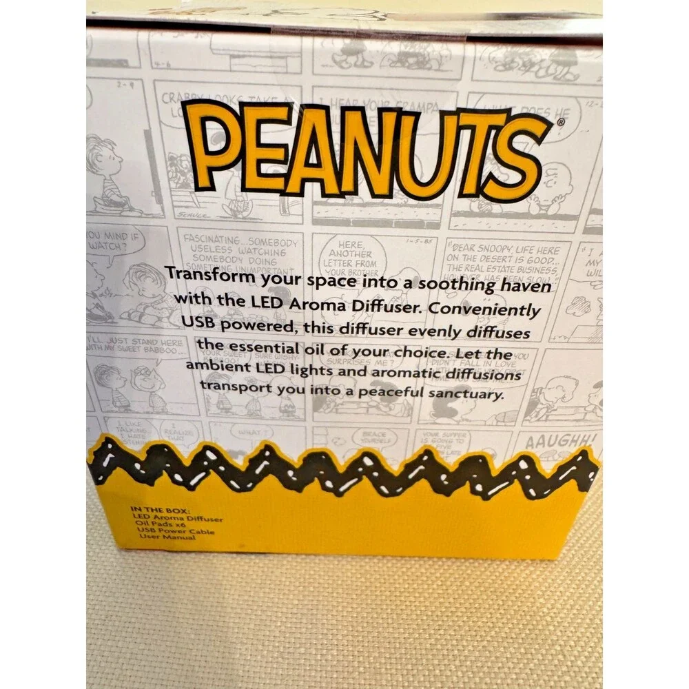 Peanuts LED Aroma Diffuser USB Powered Multi Color Light NEW
